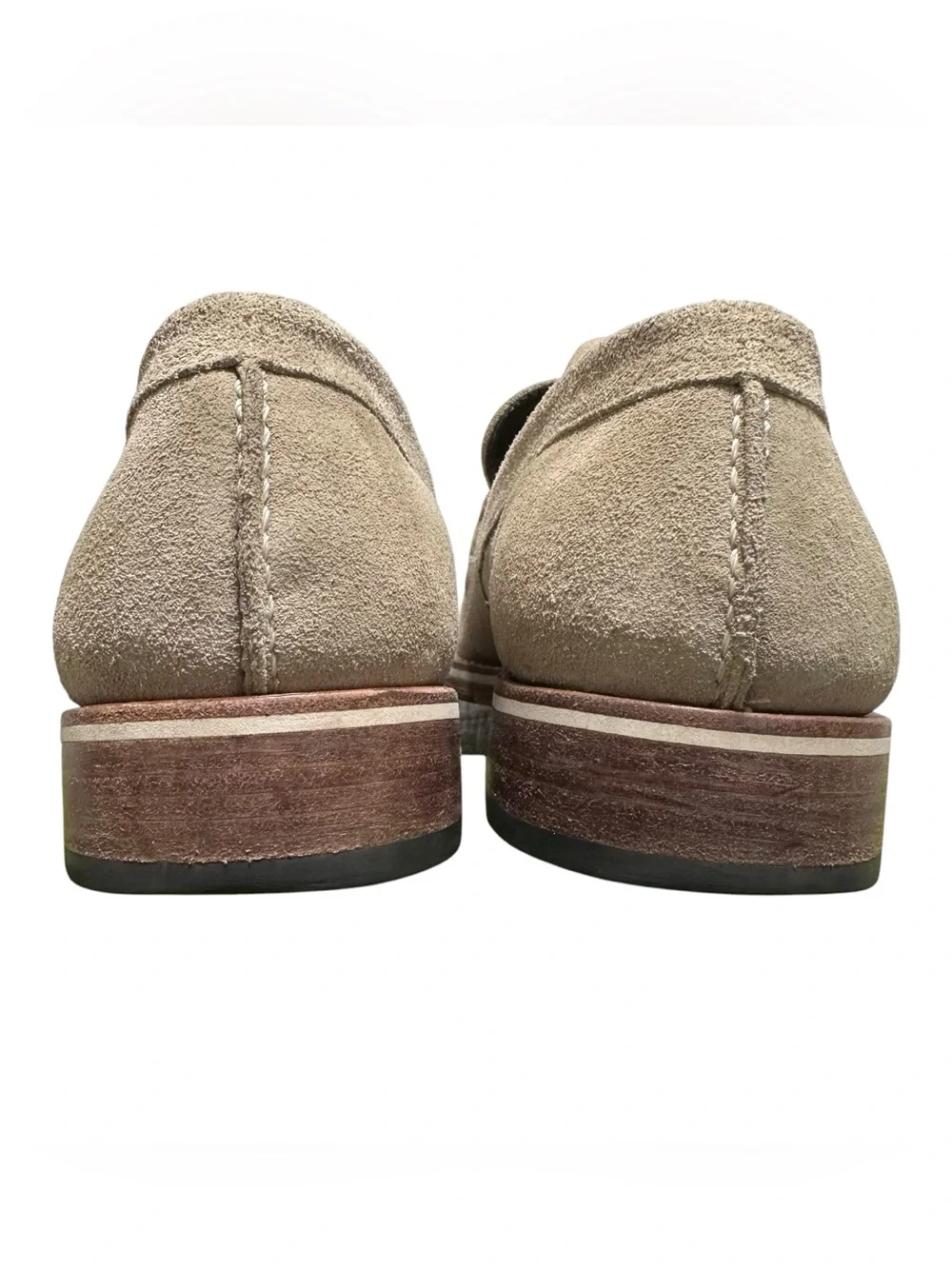 Helm The Wilson Men’s Tan Suede Loafers Shoes Sz.10.5M Casual Quiet Luxury